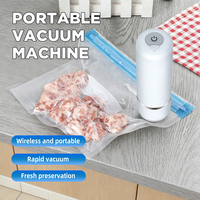 Scelleuse de sacs sous vide électrique portable d'extérieur, silencieuse, sans fil, avec pompe ABS, chargement USB, automatique, pour usage domestique