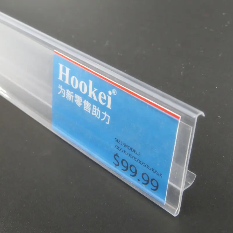 Free Sample PVC Shelf Data Strip For Supermarket Display Rack