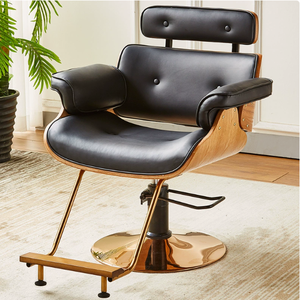 เก้าอี้ทำผมระดับไฮเอนด์สำหรับคนดังทางอินเทอร์เน็ต, เก้าอี้ทำผมแบบยกและหมุนได้สำหรับร้านทำผมโดยเฉพาะ, เก้าอี้ทำผมสำหรับร้านเสริมสวย - Product Image 4