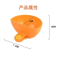 Boîte à sauce créative en plastique à clipser, double usage, pour salade et assaisonnements, avec cuillère à collation, adaptable sur bol ou assiette
