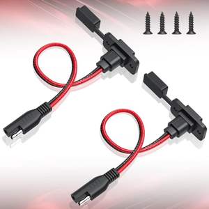 Kabel Harness Kabel Listrik Adaptor Steker SAE Cepat Tahan Cuaca Port Dinding Samping Soket Daya Konektor Persegi Panjang - Product Image 5