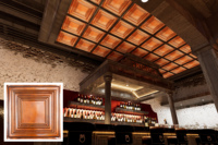 Livraison Gratuite, Plaques de Plafond Artistiques 3D 2x2 pieds, Panneaux Muraux Intérieurs en PVC Gaufré pour Hôtels et Bars PL05 Cuivre Ancien PAINTSDECOR