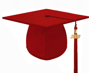 Gorras de Graduación Universitarias Elásticas Personalizadas al por Mayor, Gorras de Graduación Negras Mate para Adultos, Uso Escolar, Borla 100% Poliéster - Product Image 3