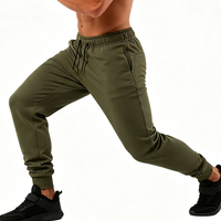 Pantalon de jogging slim taille haute pour homme – Idéal musculation, course à pied, entraînement sportif, survêtement de sport, pantalon de gym