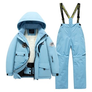 2024 nouveau ensemble de combinaison de <span class=keywords><strong>Ski</strong></span> pour enfants Style familial garçon fille moyennes grandes tailles spécifiques à l'âge pour le nord-est neige pays voyage <span class=keywords><strong>ski</strong></span> - Product Image 5