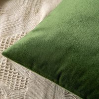 Housses de coussin en velours personnalisées en gros Housses de coussin vertes Housse de coussin en velours avec fermeture éclair assortie