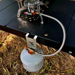 ForvarFOX – crochet pour bouteille de gaz, en acier inoxydable, clip portable pour cartouche de butane, accessoire de table pour réchaud de camping - Product Image 1