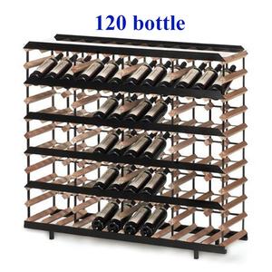 240 בקבוק מסחרי יין תצוגת stand גלם עץ צבע שני צד תצוגת למעלה יין מדף - Product Image 6