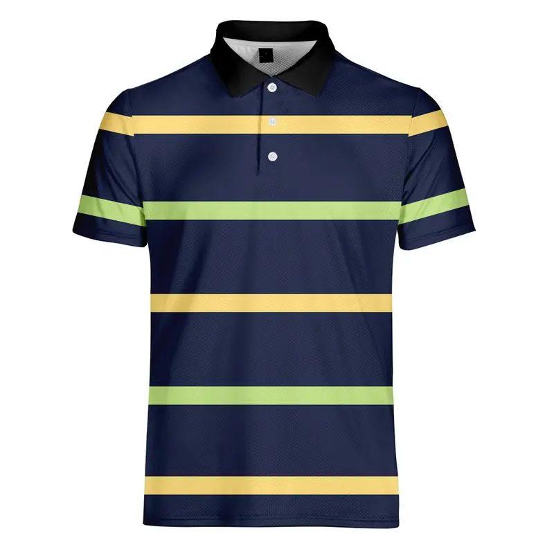 Camiseta polo casual de golfe de secagem rápida para homens e meninos com logotipo personalizado de alta qualidade em poliéster e spandex