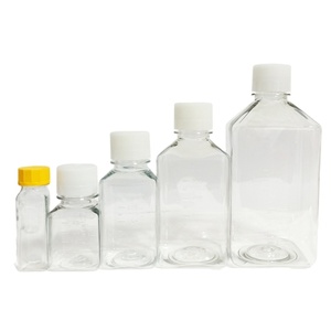 Ibelong Lege Laboratorium 50Ml 60Ml 125Ml 250Ml 500Ml 1000Ml Vierkante Transparante Clear Pet Plastic media Fles Bloed Serum Fles - Product Image 4