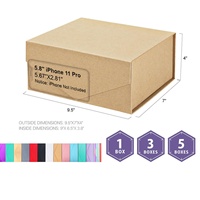Boîte cadeau rigide magnétique pliable, robuste et réutilisable, personnalisable avec votre propre design, vente en gros