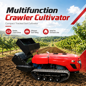 Agricultural Machinery Remote Control Crawler Rotary <b>Cultivator</b> Mini Tiller for Orchard Farm Use - Product Image 3