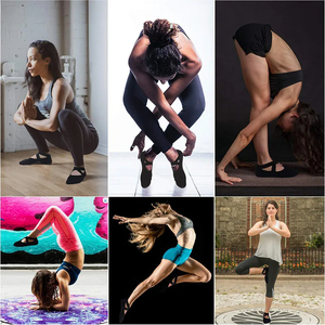 Calcetines de Yoga para Mujer, de Algodón, con Silicona Antideslizante, Tipo Toalla, Invisibles, para Barre - Product Image 5