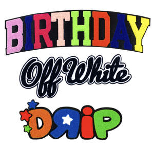 Personnalisé Overlock Bord Fleur Chenille Brodé Fer sur Patchs Logo Tigre <span class=keywords><strong>Patch</strong></span> Broderie <span class=keywords><strong>Broder</strong></span> Chenill Patches - Product Image 2