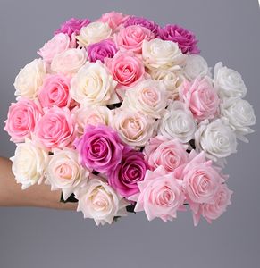 Arche de fleurs artificielles pour décoration de mariage Tissu <span class=keywords><strong>Isle</strong></span> Flower Runner Toile de fond Blanc rose Arche de fleurs de mariage pour cawell - Product Image 2