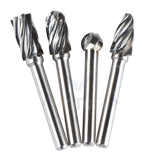 Fraises en carbure à tige de 6mm de 1/4 pouces, limes en <span class=keywords><strong>Aluma</strong></span> massif, meuleuse de découpe, fraise rotative en tungstène pour la découpe d'alliage d'aluminium, offre spéciale - Product Image 4