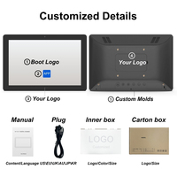 Pantalla Táctil Capacitiva Interactiva de Pared, Panel LCD IPS, Tablet Android Quad Core con POE, Señalización Digital Interior Android