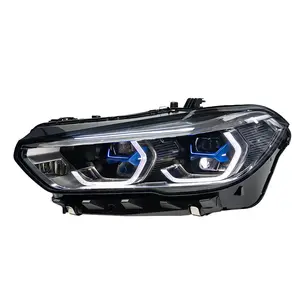 AKD estilo de coche para BMW X5 G05 LED faro proyector lente 2019-2022 G06 LED DRL X6 lámpara de cabeza señal accesorios Automotrices
