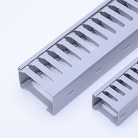 Gaine de câbles en PVC à fentes FSCAT industrielle 100x50 50x50 ignifuge sans halogène facile à installer