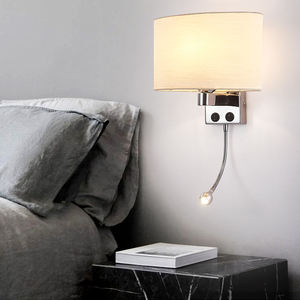 New Style Hotel Power Outlet Hotel Green Plant Modern Led <b>Wall</b> <b>Lamps</b> Minimalist Led Light Waveform Bedroom - Product Image 2