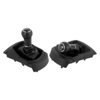 RDPXF Noir 5/6 Vitesses Pommeau de Levier de Vitesse Ergonomique Universel pour Seat Ibiza 2002-2008 avec Soufflet en Plastique