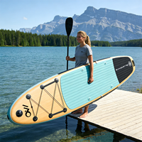 Planche de paddle gonflable à grain de bois, directement de l'usine, SUP polyvalente avec accessoires complets, certifiée CE