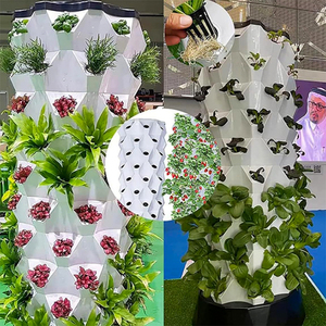 Diseño vertical que ahorra espacio, sistema hidropónico cerrado, fácil de operar para la cultivo de piña, fresa y hierbas, torre de piña. - Product Image 6