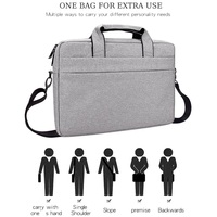 13.3 14.1 15.4 15.6 Inci Tas Laptop Messenger Kain Tahan Air Kain Oxford Tablet Komputer Tas Bahu Laptop