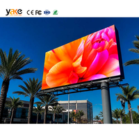 Yake IP65 Anpassbare Helligkeit P6 P8 P10 Outdoor LED-Bildschirmwand für Werbung 5 Jahre Garantie Vollfarbiger Text-Video-LED-Bildschirm