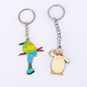 Hot Selling Vivid Enamel Cartoon Character Metal Keychain for Holiday Gifts Corporate Promotions and Daily Bag Decoration