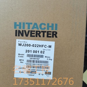 อินเวอร์เตอร์ฮิตาชิ รุ่น WJ200-022HFC-M 2.2 กิโลวัตต์ 380 โวลต์ ระบบควบคุมเวกเตอร์สามเฟส - Product Image 1