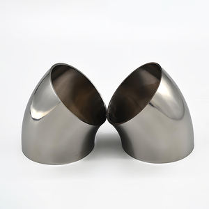 공장 가격 SS304 식품 등급 스테인레스 스틸 90 도 용접 팔꿈치 짧은 반경 DN20 일정 10S 위생 피팅 팔꿈치 - Product Image 3