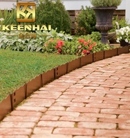 Tôle métallique en acier corten galvanisé, norme AISI/GB, laminée à chaud et perforée, pour mur de soutènement décoratif extérieur de jardin