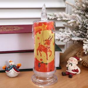 Velas blancas sin llama navideñas <span class=keywords><strong>con</strong></span> velas LED de mecha móvil parpadeante <span class=keywords><strong>con</strong></span> pilas de Papá Noel <span class=keywords><strong>con</strong></span> temporizador remoto - Product Image 5