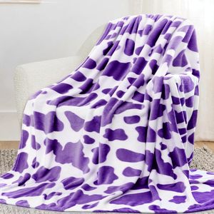 Lindo Manta de Felpa con Estampado de Vaca, 100% Poliéster, Tejida, Suave, Cálida, Ligera, para Todas las Estaciones, para Sofá, Cama, Antipolvo - Product Image 2