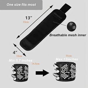 Bracelet magnétique porte-outils, support aimanté puissant pour vis, clous, forets, usage bricoleur - Product Image 5