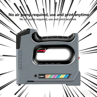 Pistola de Clavos Eléctrica TAIYUE 6 en 1, Recargable, con Batería de 2.0AH, Motor con Escobillas, para Trabajos en Madera, con 100 Clavos