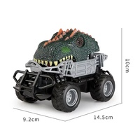 Voiture RC miniature tout-terrain 4CH 1:24, modèle dinosaure, avec lumières brillantes et chargeur