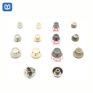 Parafusos de Cabeça Chata de 8-13mm, Tachas Redondas e Rebites para Couro, Tachas Decorativas para Vestuário, Artesanato em Couro, Cintos, Carteiras e Bolsas, Ferragens - Product Image 1