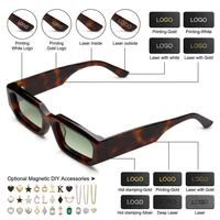 Gafas de Sol de Lujo con Armazón Grueso, Protección UV 100%, Forma Rectangular, Diseño Hecho a Mano, Fabricante Personalizado, Logotipo Personalizado para Viajes