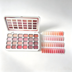 พาเลทอายแชโดว์เจล 24 สี ไม่ต้องเช็ด กันน้ำ สำหรับร้านเสริมสวยและร้านค้าปลีก - Product Image 2