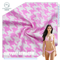 Tissu Jacquard en Maille Côtelée en Fibre de Lait Ultra Doux Extensible dans les 4 Sens 92%T 8%SP 160CM 250GSM pour Maillots de Bain, Robes et Vêtements de Sport