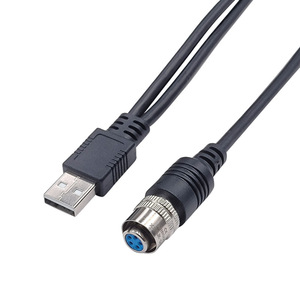 สายเชื่อมต่อ USB อุตสาหกรรมกันน้ำ 1 เมตร IP65 ปลอกหุ้ม PVC ตัวนำทองแดงแท้ สำหรับตู้ PLC - Product Image 2