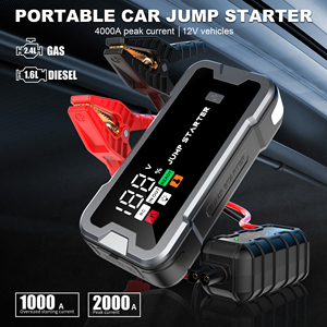 Démarreur de saut haute puissance 12V 24V 4000A Courant de pointe Affichage numérique SOS Stroboscopique 20000mAh pour moto/camion Démarrage hivernal - Product Image 5