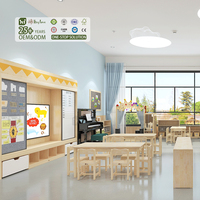 Ensemble de table de maternelle moderne en bois écologique Hikeylove Montessori pour garderie, mobilier pour enfants, centre d'apprentissage