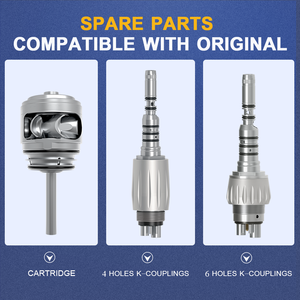 <span class=keywords><strong>Mini</strong></span> turbina de aire de cabeza AI-M800KL, pieza de mano Dental de turbina de aire de alta velocidad, acoplamiento K de cuerpo de titanio de potencia de 23W para fresa FG - Product Image 4