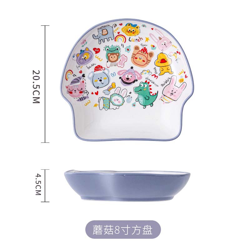 8-inch mushroom soup plate
