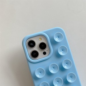 Funda de teléfono con ventosa creativa para <span class=keywords><strong>iPhone</strong></span> 15, 15, 14 Plus, <span class=keywords><strong>13</strong></span>, 12, 11 <span class=keywords><strong>Pro</strong></span>, Max, INS, soporte para dispositivo adicional, funda de silicona suave divertida - Product Image 4