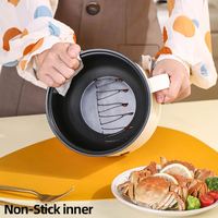 Casserole multifonctionnelle pour la maison, vente en gros d'usine, chauffage rapide, 600W, mini casserole électrique, portable, antiadhésive