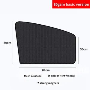 Cortinas Magnéticas para Ventanas de Coche, de Poliéster con Malla Engrosada y Encriptada, con 10 Imanes Fuertes, para Interiores de Verano - Product Image 6